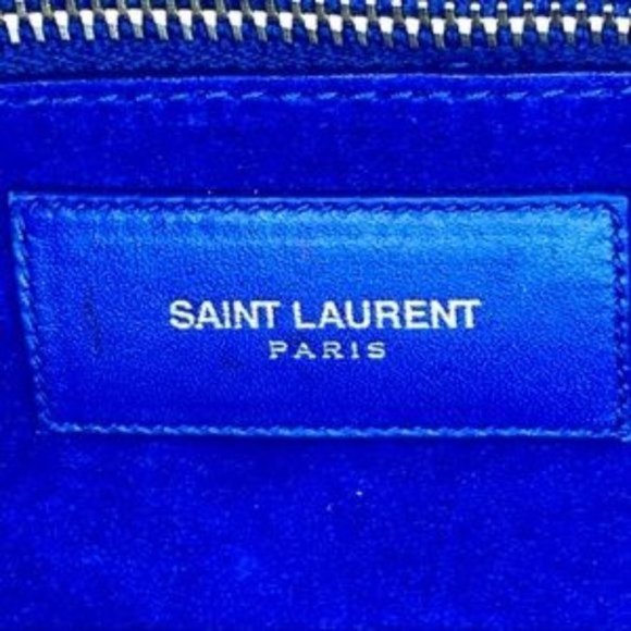 Saint Laurent Cobalt Blue Classic Duffle 12 Bag - Picture 10 of 14